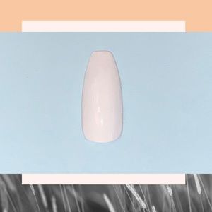 WHITE COFFIN PRESS ON NAILS